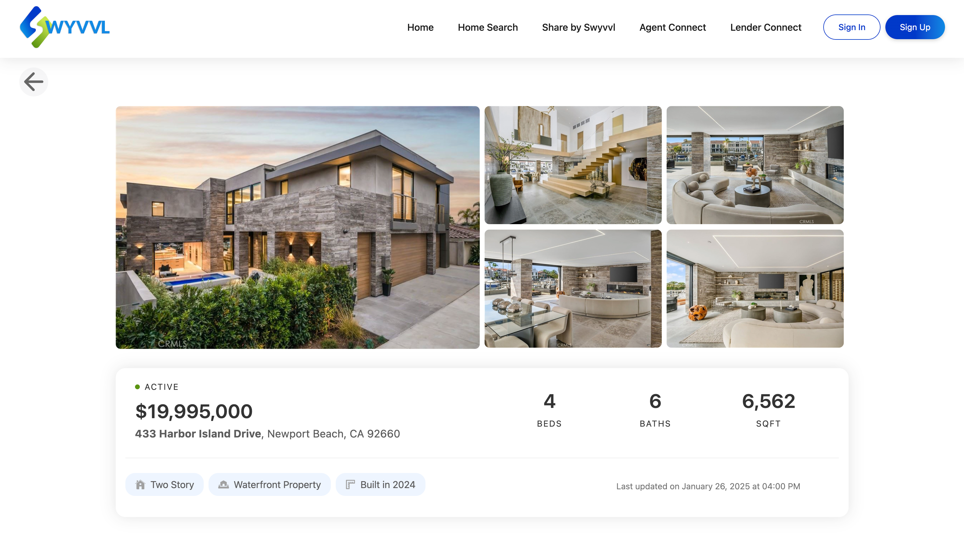Swyvvl_MLS_Real_Estate_Listing_Page